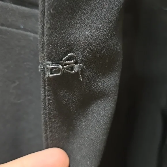 Long Black Blazer Inverted Lapel Frock Coat Sz S  NWOT - Picture 8 of 14